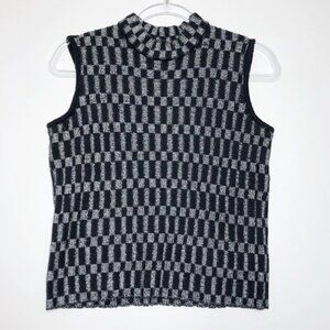 St. John Sport by Marie Gray Black and Gray Sweater